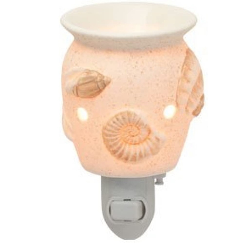 NWT Scentsy Seashells Wall Plug In Fragrance Wax Warmer Night Light w/ Bulb - Picture 1 of 7